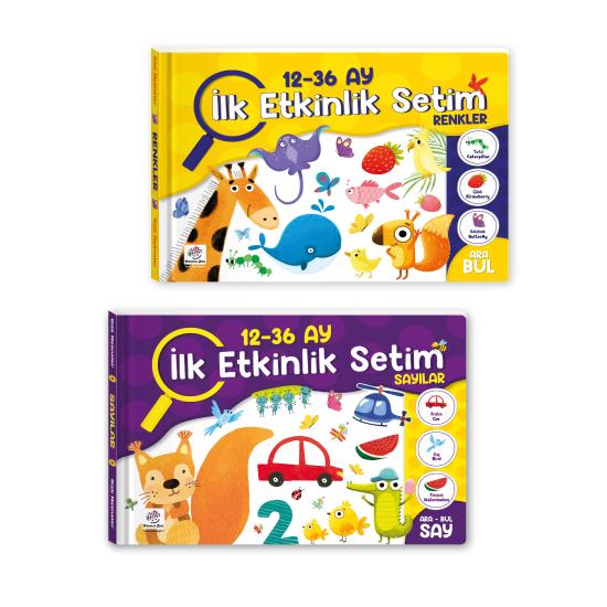 12-36 Ay İlk Etkinlik Kitabım Seti (Sayılar - Renkler)