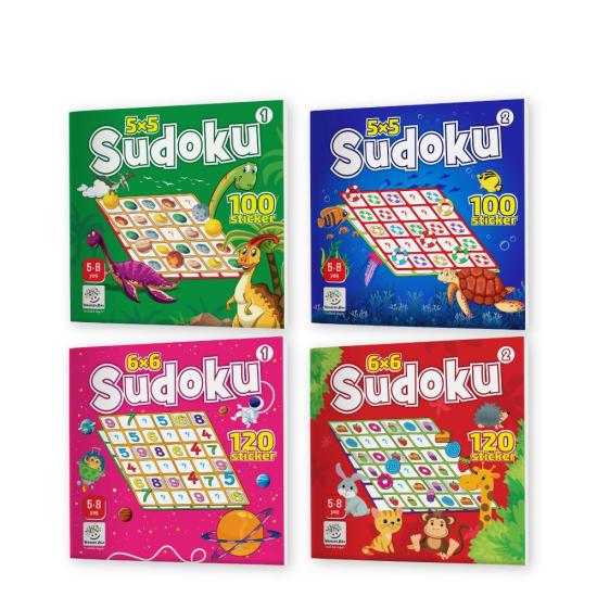 5-8 Yaş Stickerlı Sudoku Seti (440 Adet Sticker)